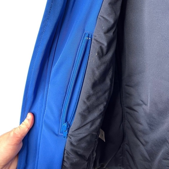 Vintage Eddie Bauer Unisex Blue Hooded Insulated Heavy Winter Jacket Size Small - Picture 6 of 16